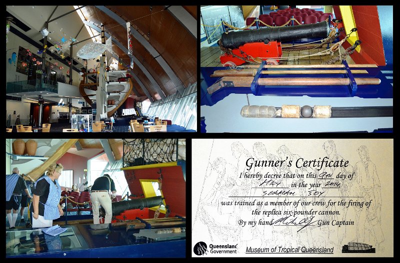09Tville8.jpg - Museum of Tropical Qld - Pandora exhibits. Gunner Joy